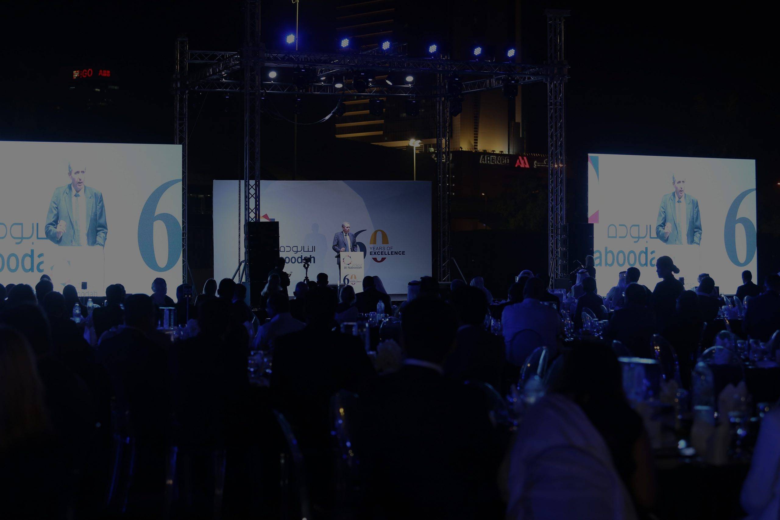 Sunset Events Banner - led screen rental